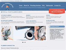 Tablet Screenshot of plumbing-manhattan.com